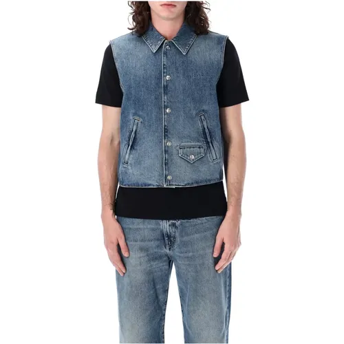 Men's Clothing Outerwear Indigo Ss24 , male, Sizes: L - Givenchy - Modalova