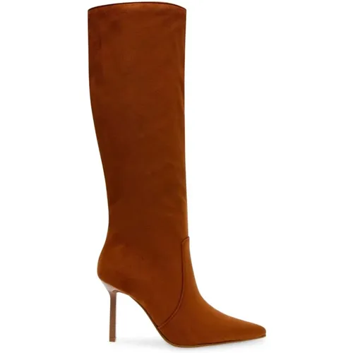 Microsuede Obermaterial Synthetisches Futter 9 cm Absatz , Damen, Größe: 38 EU - Steve Madden - Modalova