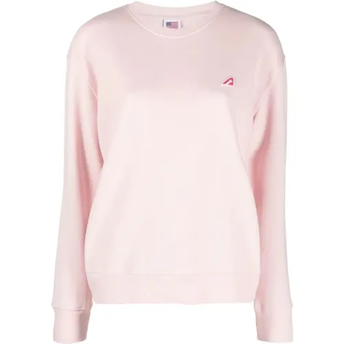 Rosa Tennis-Sweatshirt , Damen, Größe: S - Autry - Modalova