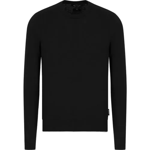 Schwarze Pullover für Männer , Herren, Größe: S - Armani Exchange - Modalova