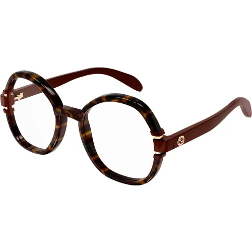 Dark Havana Eyewear Frames , unisex, Sizes: 53 MM - Gucci - Modalova