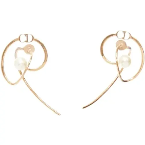 Pre-owned Metal earrings , female, Sizes: ONE SIZE - Dior Vintage - Modalova