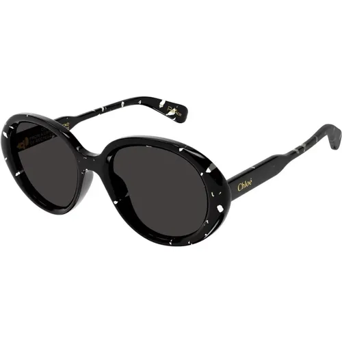 Vintage Oval Sunglasses Gayia Line , female, Sizes: 55 MM - Chloé - Modalova