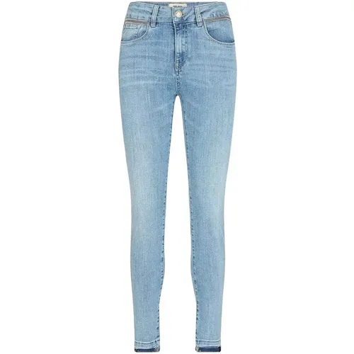 Slim-Fit High Waist Jeans Light , Damen, Größe: W30 - MOS MOSH - Modalova