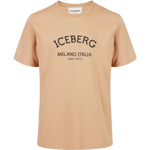 Logo Print Baumwoll T-shirt Iceberg - Iceberg - Modalova