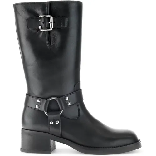 Leather Mid Boots , female, Sizes: 5 UK, 8 UK, 7 UK, 4 UK, 6 UK - Gabor - Modalova