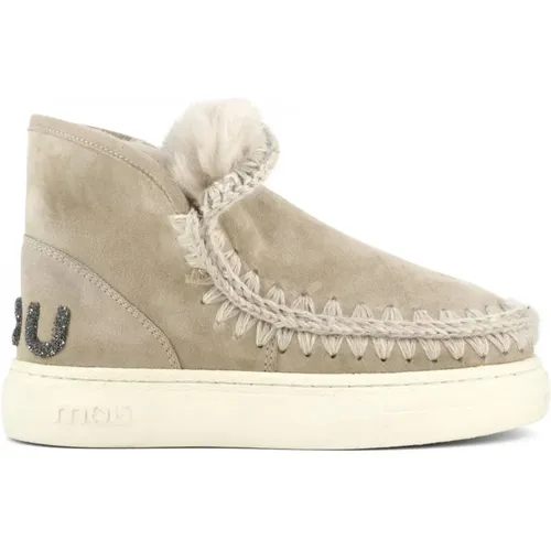 Eskimo Sneaker mit Glitter-Logo , Damen, Größe: 36 EU - Mou - Modalova