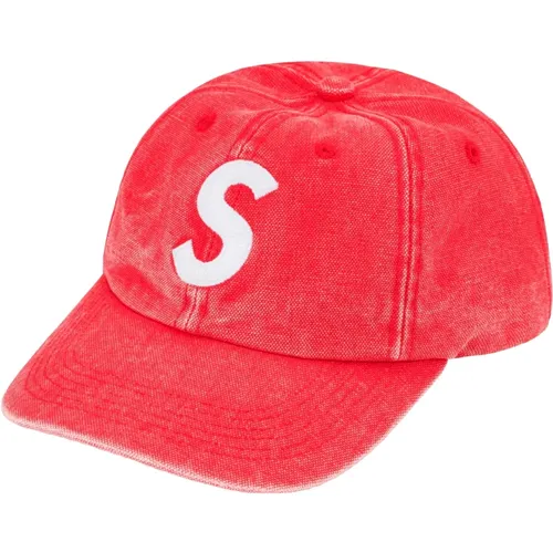 Canvas S Logo 6-Panel Roter Hut - Supreme - Modalova