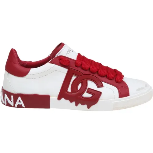 White Vintage Low Top Sneakers , male, Sizes: 10 UK, 9 UK, 8 UK, 6 UK, 7 UK - Dolce & Gabbana - Modalova