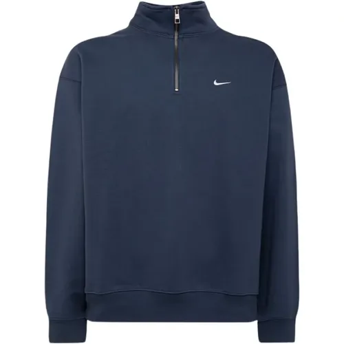 Sweatshirt mit Trichterkragen in Einfarbig , Herren, Größe: S - Nike - Modalova