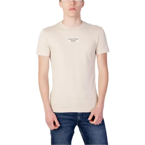 T-Shirt mit Rundhalsausschnitt - Calvin Klein Jeans - Modalova