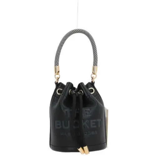 Leather Bucket Bag with Gold Hardware , female, Sizes: ONE SIZE - Marc Jacobs - Modalova