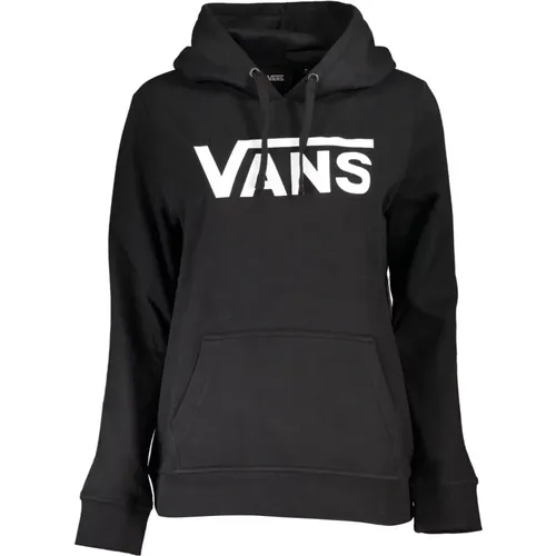 Schwarzer Hoodie mit Druck und Tasche - Vans - Modalova