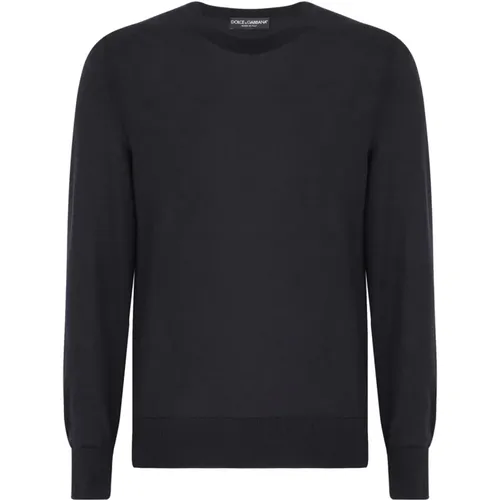 Sweaters Grey , male, Sizes: S, M, L, XL - Dolce & Gabbana - Modalova