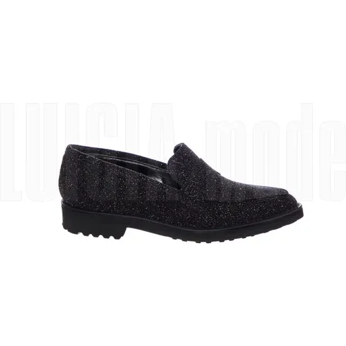 Glitzernde Schwarze Schuhe , Damen, Größe: 36 EU - Anna F. - Modalova