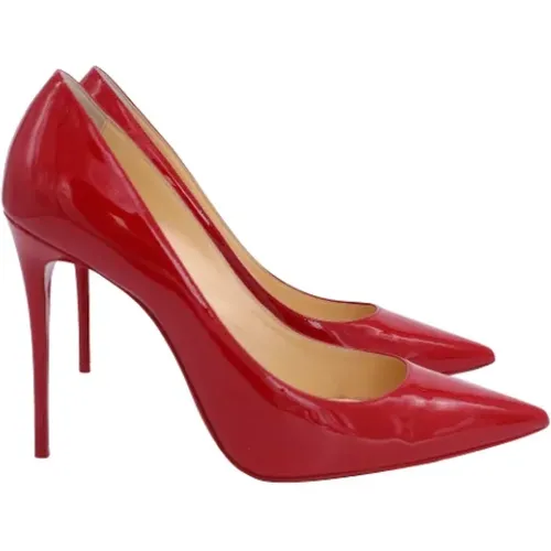 Pre-owned Leather heels , female, Sizes: 7 1/2 UK - Christian Louboutin Pre-owned - Modalova