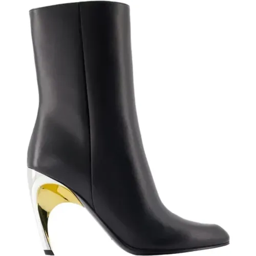 Leather boots , female, Sizes: 3 UK, 4 UK - alexander mcqueen - Modalova