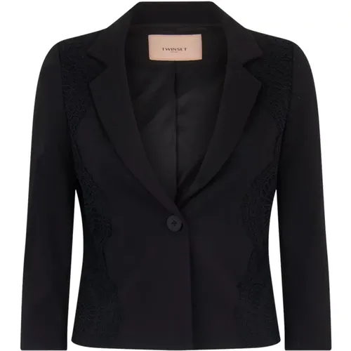 Jacket Milano Design Lace , female, Sizes: S, XL, L, 2XS, M - Twinset - Modalova