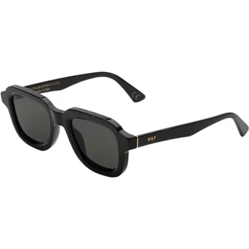 Schwarze Lazarus Sonnenbrille , unisex, Größe: 50 MM - Retrosuperfuture - Modalova