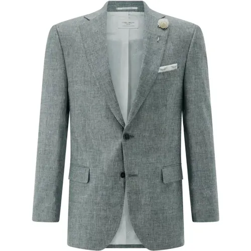 Leinen Mix Match Blazer , Herren, Größe: S - carl gross - Modalova