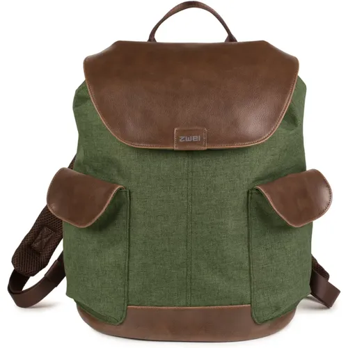 Leichter Waldgrüner Rucksack , Damen, Größe: ONE Size - Zwei - Modalova