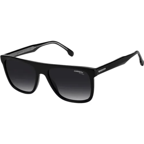 Schwarze/Grau getönte Sonnenbrille - Carrera - Modalova