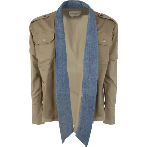 Khaki Uniform GL1 Jacket , male, Sizes: L, M - Greg Lauren - Modalova