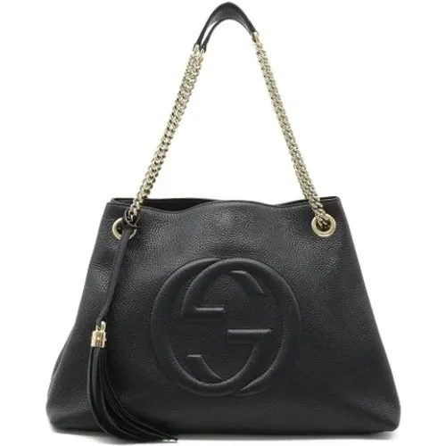 Pre-owned Leather Gucci Shoulder Bag , female, Sizes: ONE SIZE - Gucci Vintage - Modalova