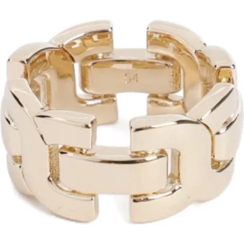 Bright Gold Metallic Ring , female, Sizes: 52 MM - Chloé - Modalova