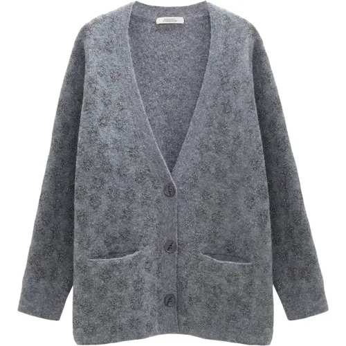 Flower Sparkle Cardigan Calm Grey - dorothee schumacher - Modalova