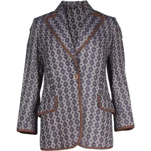 Pre-owned Linen outerwear , female, Sizes: 5 UK - Gucci Vintage - Modalova