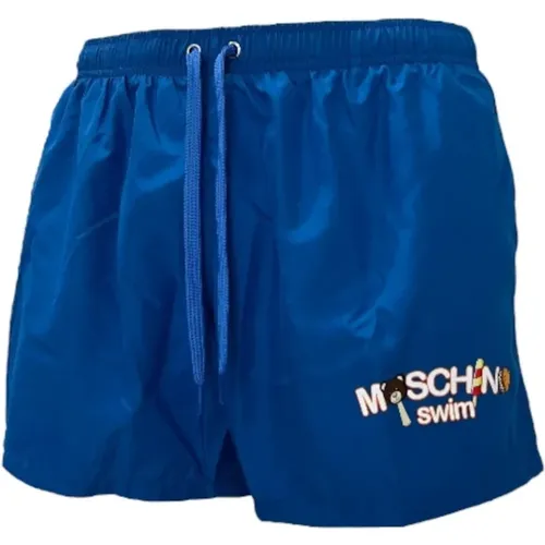 Sea Logo Swim Shorts , male, Sizes: L, S - Moschino - Modalova