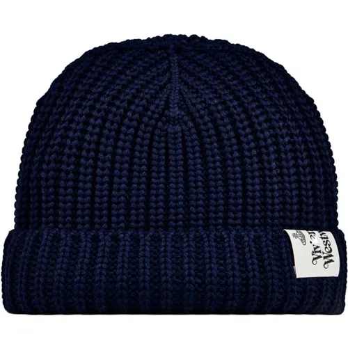 Wool Beanie Hat Logo , male, Sizes: ONE SIZE - Vivienne Westwood - Modalova