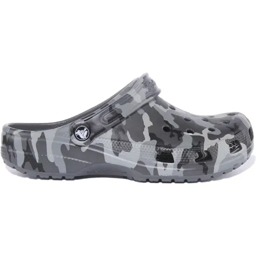 Classic Camo Sandals Black Grey , female, Sizes: 6 UK - Crocs - Modalova