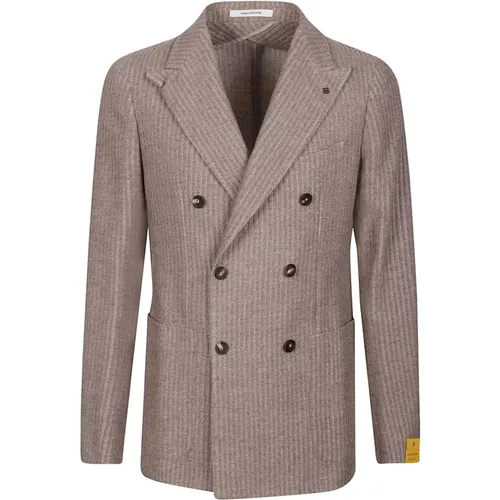 Et871 Tortora Jacke - Stilvolle und Trendige Oberbekleidung - Tagliatore - Modalova