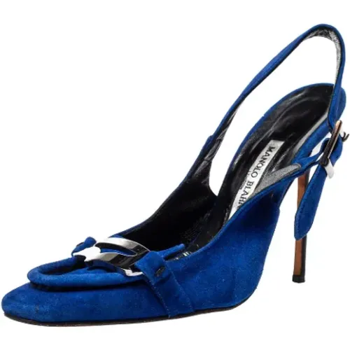 Pre-owned Wildleder sandals , Damen, Größe: 39 1/2 EU - Manolo Blahnik Pre-owned - Modalova