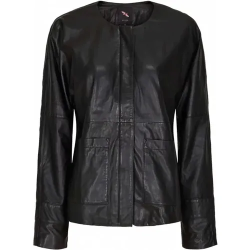 Leather Jacket , female, Sizes: S, XL, M, L, 3XL, XS, 2XL - Btfcph - Modalova