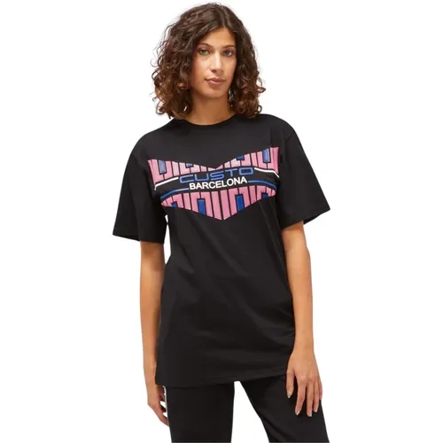 Front Print T-Shirt , female, Sizes: S - Custo Barcelona - Modalova