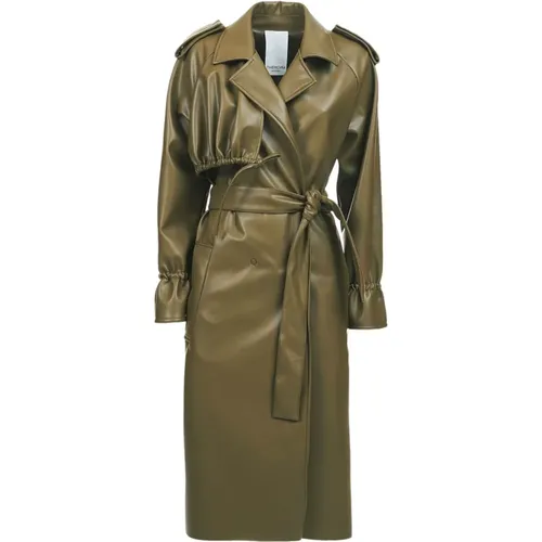 Vegan Military Trench Coat , female, Sizes: S, M - THEMOIRè - Modalova