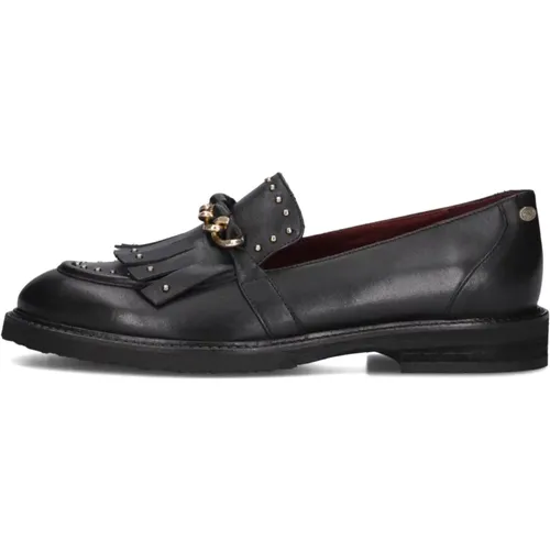 Paris Leya Loafers Schwarz Leder , Damen, Größe: 40 EU - Fred de la Bretoniere - Modalova