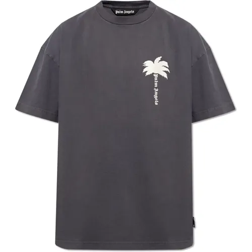 T-Shirt mit Logo , Herren, Größe: M - Palm Angels - Modalova