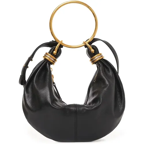 Leather Bracelet Hobo Bag , female, Sizes: ONE SIZE - Chloé - Modalova