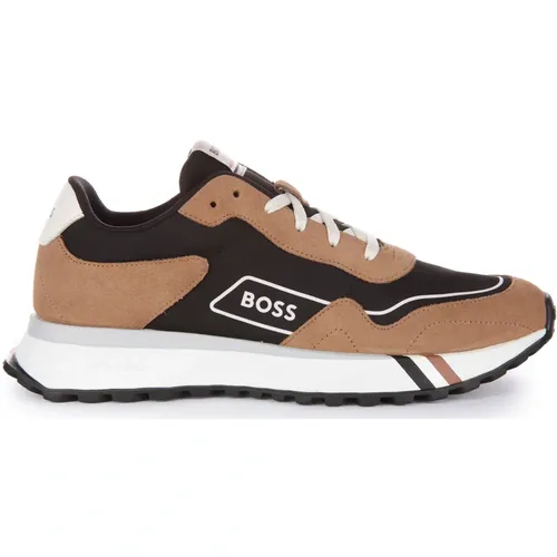 Sporty Runner Trainers in Black Brown , male, Sizes: 8 UK, 9 UK, 12 UK, 10 UK, 11 UK - Boss - Modalova