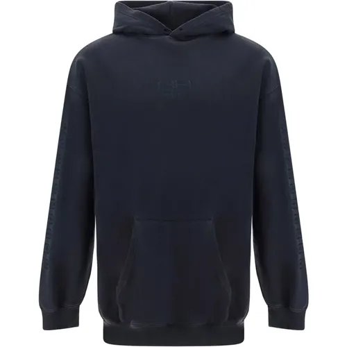 Cotton Sweatshirt with Drawstring Hood , male, Sizes: S, L, M - Balenciaga - Modalova