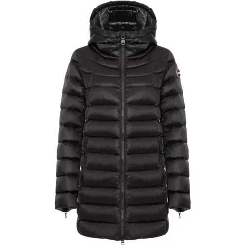 Medium iridescent women`s down jacket with hood , female, Sizes: XS, L, 2XL, XL, S, M - Colmar - Modalova