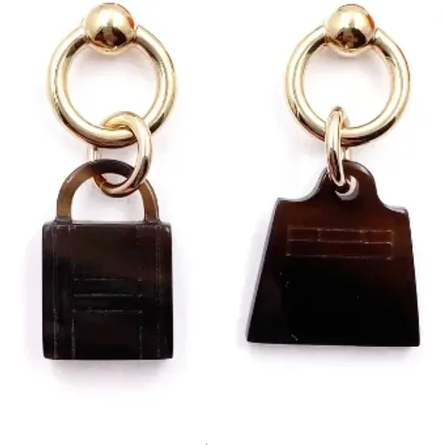 Pre-owned Metal earrings , female, Sizes: ONE SIZE - Hermès Vintage - Modalova