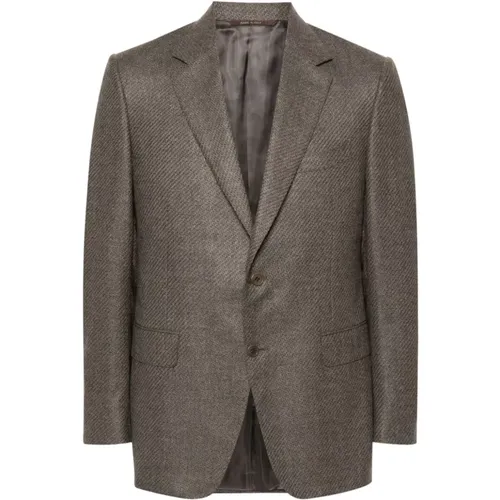 Multicolor Wool Blazer Notch Lapel , male, Sizes: XL, L, 2XL, 3XL - Canali - Modalova