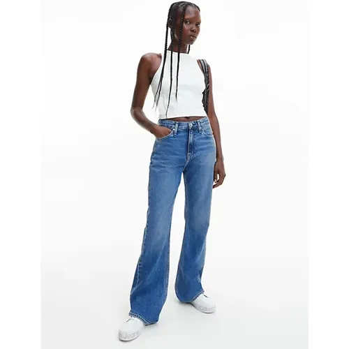 Trendige Wide Leg Jeans , Damen, Größe: W25 - Calvin Klein - Modalova