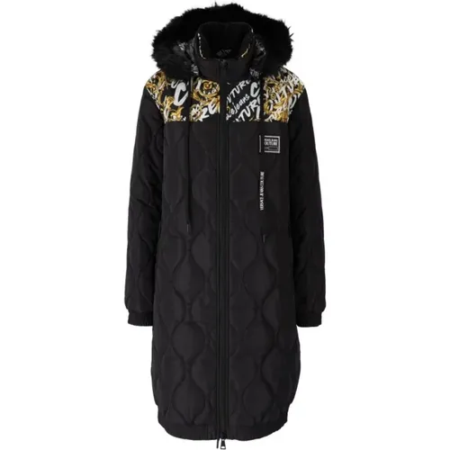 Gepolsterte Nylon Parka - Bleiben Sie warm und stilvoll - Versace Jeans Couture - Modalova