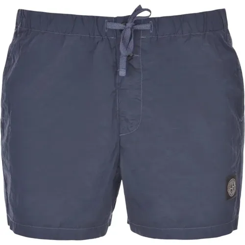 Kompass Logo Badeshorts 'Dunkelblau' - Stone Island - Modalova